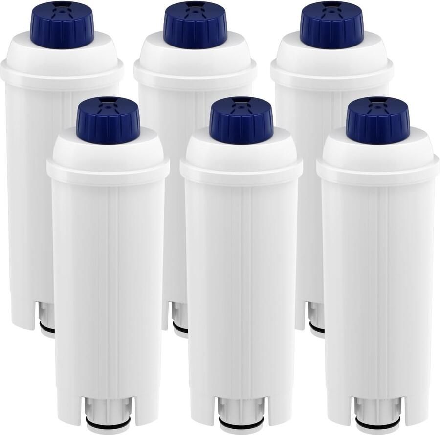 Vervangende Waterfilters voor Koffiemachines Geschikt voor De'Longhi ECAM ETAM EC BC Series 6 Stuks Hoogwaardige Koffiekwaliteit en Filterefficiëntie