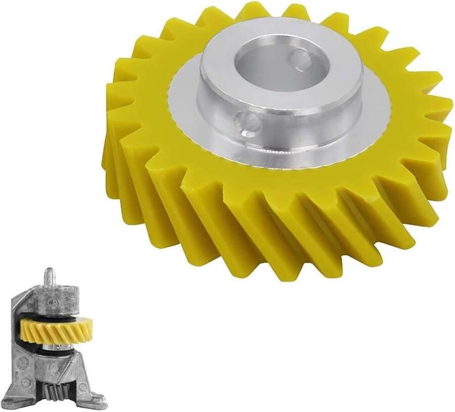 Vervangende Worm Gear voor Keukenmachine Eenvoudig te Installeren Onderdelen voor Voedselverwerkers en Mixers van Nylon en Aluminium