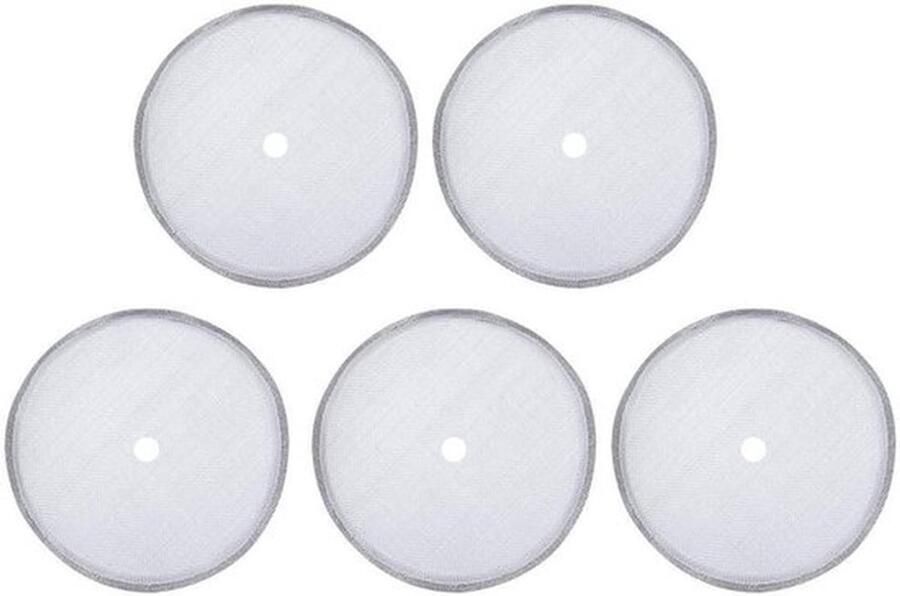 Vervangfilters voor Franse pers koffiezetter 5 stuks roestvrijstalen filters geschikt voor 600ml koffiepot ideaal voor een perfecte kop koffie