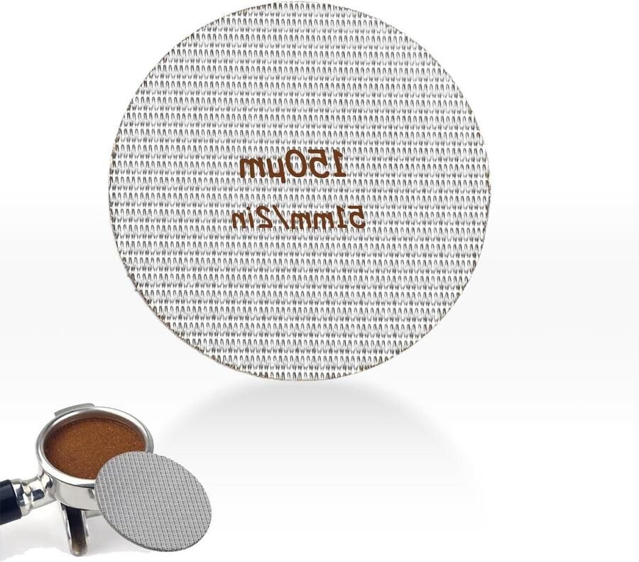 Vervangingsfilter voor koffiemachine Puck screen backflush filter en mesh screen met 1.7mm dikte (51mm) voor optimale koffie-extractie