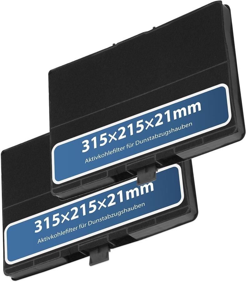 Vervangingsfilters voor Afzuigkappen 2 Stuks Actieve Koolstoffilters voor Modellen Ideaal voor Verbeterde Luchtkwaliteit en Geurabsorptie 12.480 x 8.480 x 8.4 cm