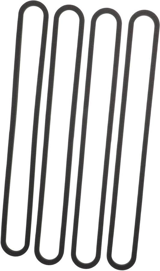 Vervangingsgasket Strip Vacuümsealer Pakking Voedsel Vers Houden Verhoogde Luchtdichtheid 32 x 35 cm Zwart