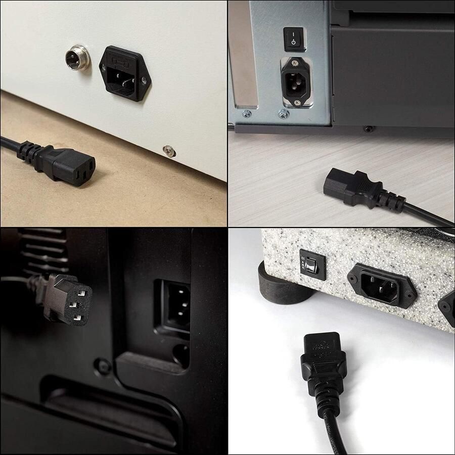 Vervangingskabel Broodrooster Warmhoudbak Kabel Apparaat Aansluiten Hoog Rendement 1x Kabel Zwart - Foto 1
