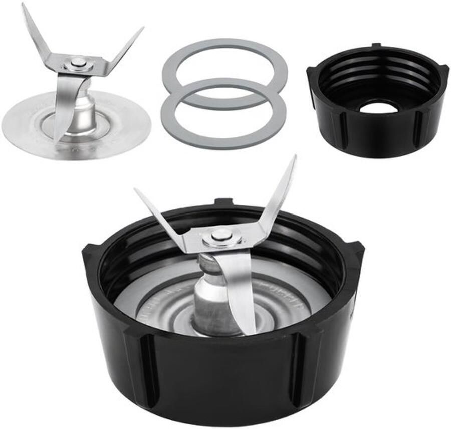 Vervangingsonderdelen voor de Blender Blenderijsmes met Bodemdop van de Kan en 2 Rubberen O-ringafdichtingspakkingen Geschikt voor Osterizer Blenders Accessoires blender onderdelen