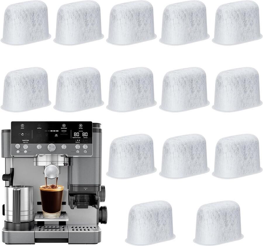 Waterfilter Inzetstukken voor Koffiezetapparaten 15 Stuks Vervangbare Waterfilters voor Optimale Smaak en Kwaliteit - Foto 1