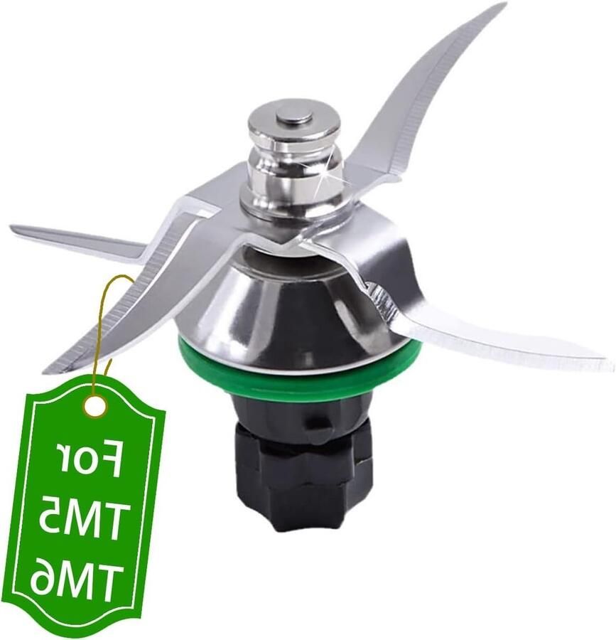 Vervangmes voor Thermomix TM5 en TM6 roestvrijstalen mixer mes pastamaker met afdichtring reserveblad voor keukenmachine