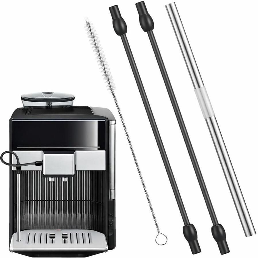 Vervangset voor Melkslang 2-Delig Geschikt voor Volautomatische Koffiemachines en VeroAroma Modellen Ideaal voor Koffieliefhebbers en Barista's - Foto 1