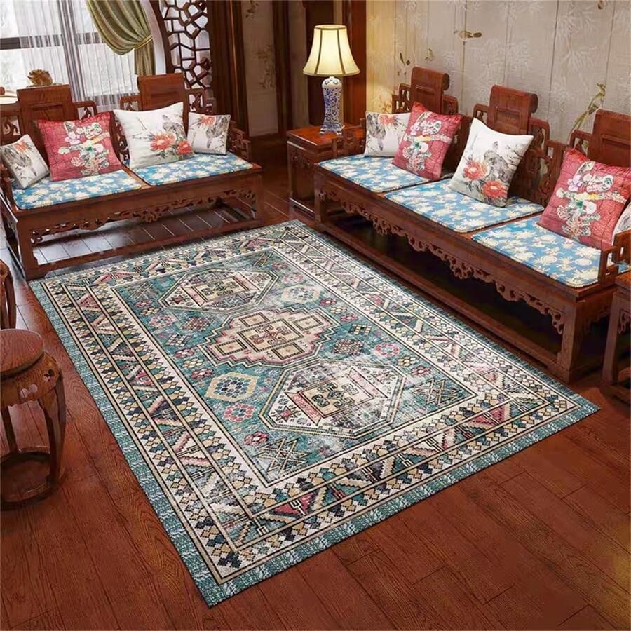 Verwarmd Vloerkleed Voetwarmer Mat Binnen Opwarmen Gelijkmatige Warmte 50 x 80 cm Abstract Patroon