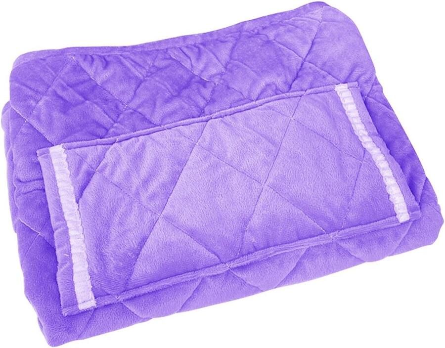 Verwarmde deken Elektrische plaid Comfortabel opwarmen Snelle warmte isolatie 60 x 80 cm Paars