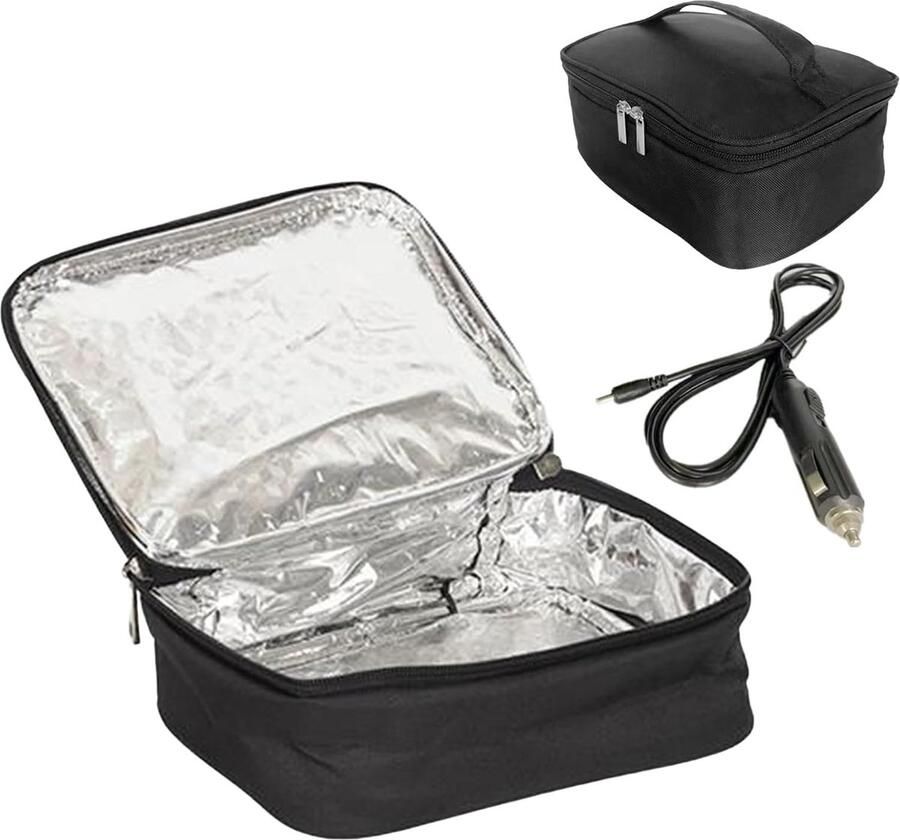 Verwarmde Lunchbox Elektrische Voedselwarmer Warme Maaltijden Onderweg Constante Temperatuur 21 x 16 x 8 cm Meerkleurig