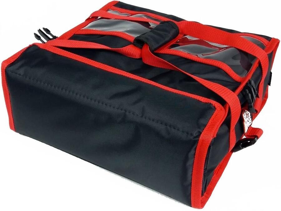 Verwarmde Pizzabezorgtas 2x 35x35cm met Frame