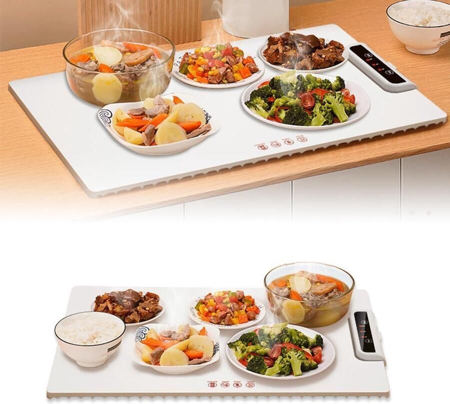 Verwarmde Platen Elektrische Warmhouders Buffet Warm Houden Instelbare Temperatuur Draagbaar Ontwerp
