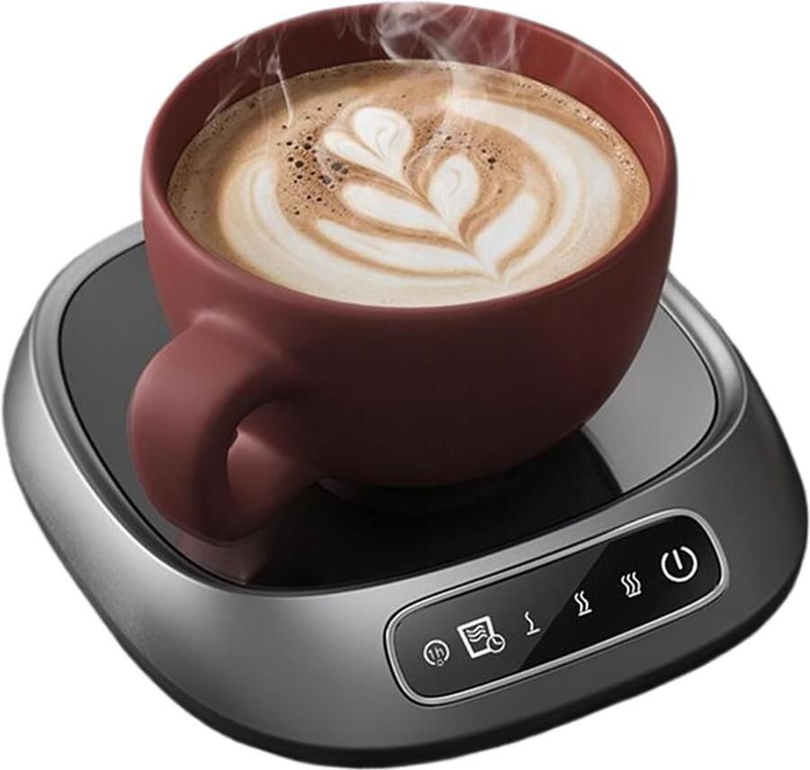 Verwarmer Aanraakscherm Slim Elektrische Beker Warmer Voor Koffie Voor De Koude Winter Thee Chocolade Keuken Slaapkamer Studiekamer En Eettafel-Sluit aan op een USB-poort voor gebruik