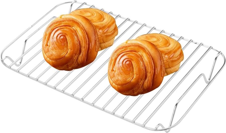Verwarming Rooster Kookrooster Oven Culinaire Voorbereidingen Drogen Anti-deformatie Constructie 17 x 9 x 2 cm Zilver