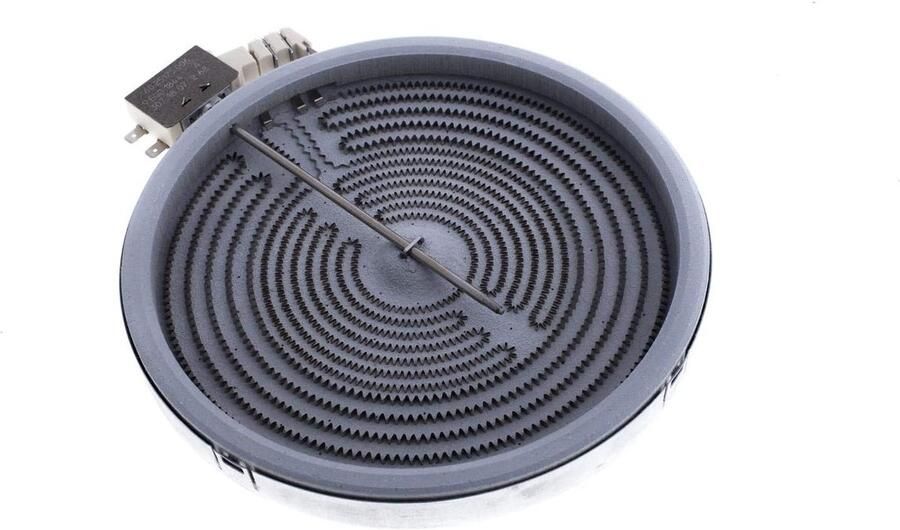 Verwarmingselement Kookplaat radiator Keramische kookplaat Met temperatuursensor 205 120 mm Zwart