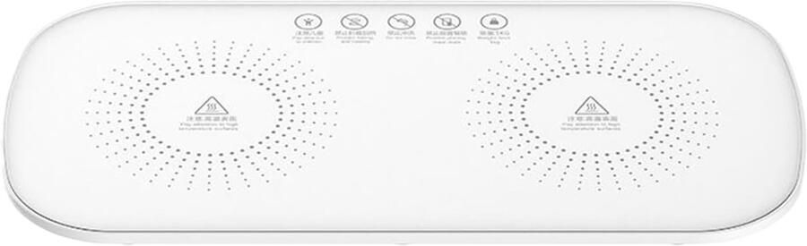 Voedselverwarmingsplaat Thermisch dienblad Buffet warmhouden Elektrische isolatie 30x18 cm Wit