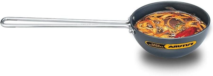 Verwarmingspan Kruidenpan Smaakmakers Verwarmen Hoge Zijkanten 12 cm Zwart