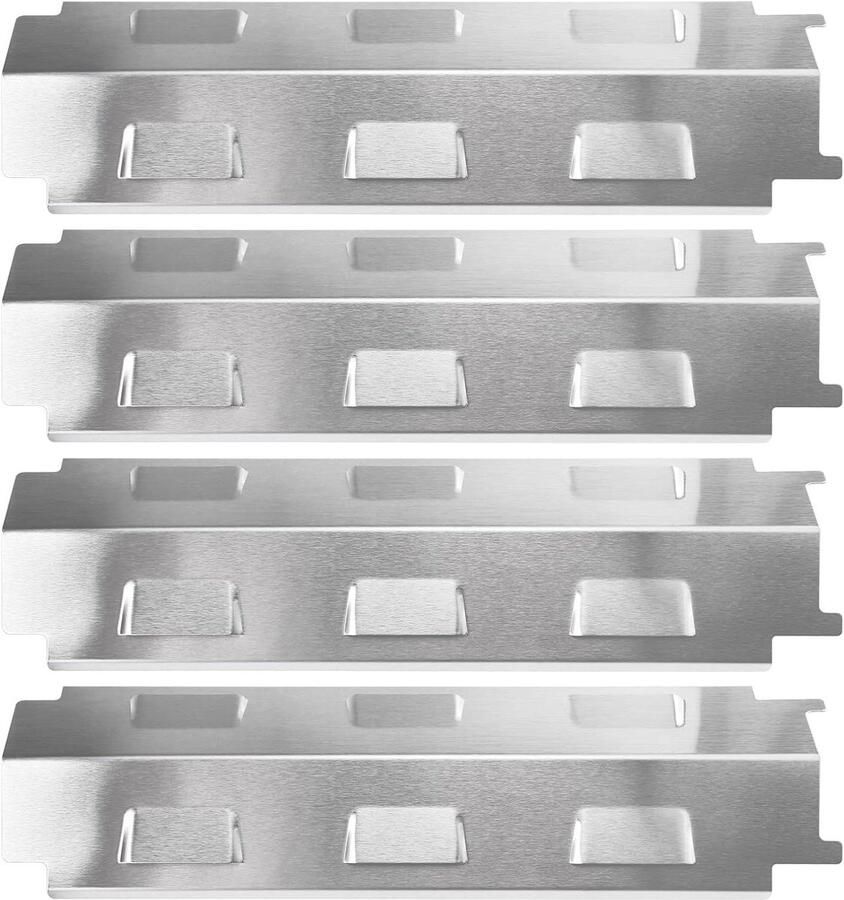 Verwarmingsplaat RVS Grillplaat Barbecue Onderhoud Roestvrij Staal 37 cm Zilver