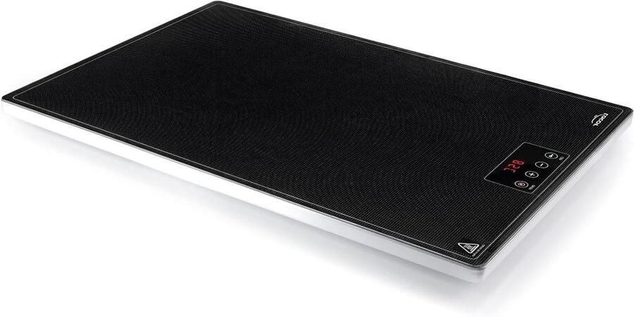 Verwarmingsplaat Voedselwarmer Eten Warm Houden Regelbare Thermostaat 38x45 cm Zwart