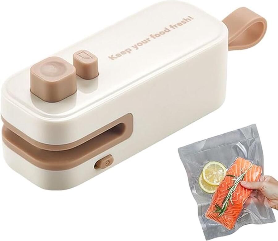 Verzegelmachine voor mini-zakjes miniatuur en verwarmde zakafdichtingsmachine USB-oplaadbare bewaartang met magneet voor groenten vlees kaas chips