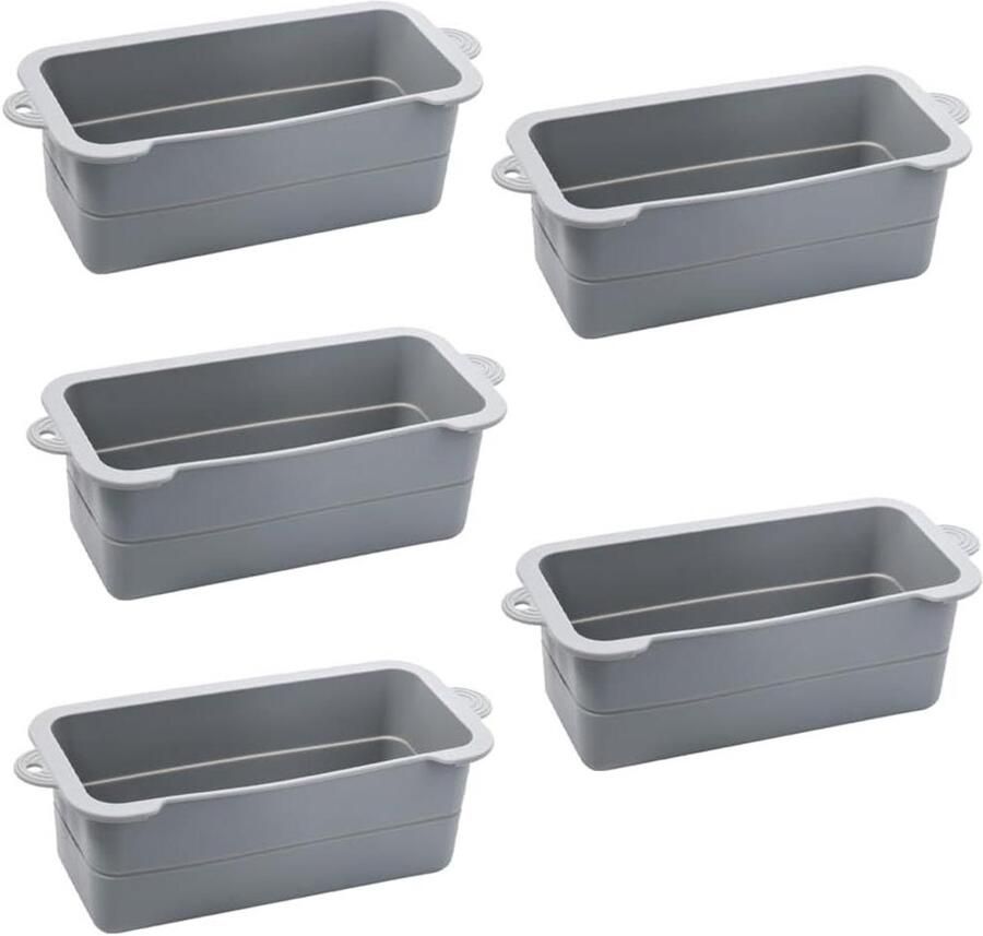 Vetbeker Voering Vetvanger Bakplaat Grill Schoonhouden Herbruikbaar Siliconen 215x9x8cm Grijs