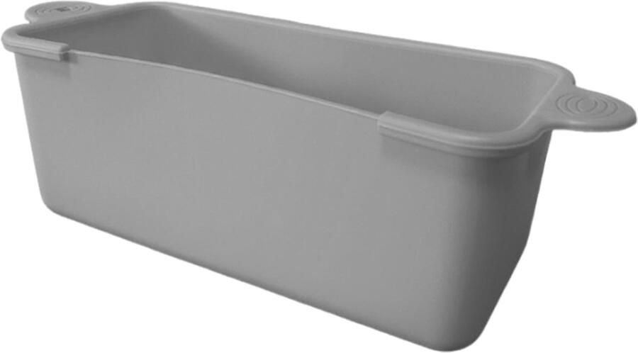 Vetbeker Voeringen Opvangbakjes Grillen Schoonhouden Herbruikbaar Siliconen 20.8 x 8.6 cm Zwart