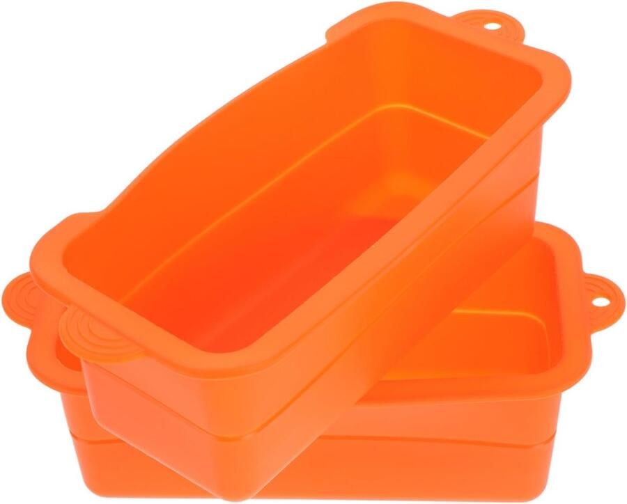 Vetopvangbak Voeringen Lekbak Siliconen Grill Schoonhouden Herbruikbaar & Anti-slijtage 22 x 9 x 8 cm Oranje