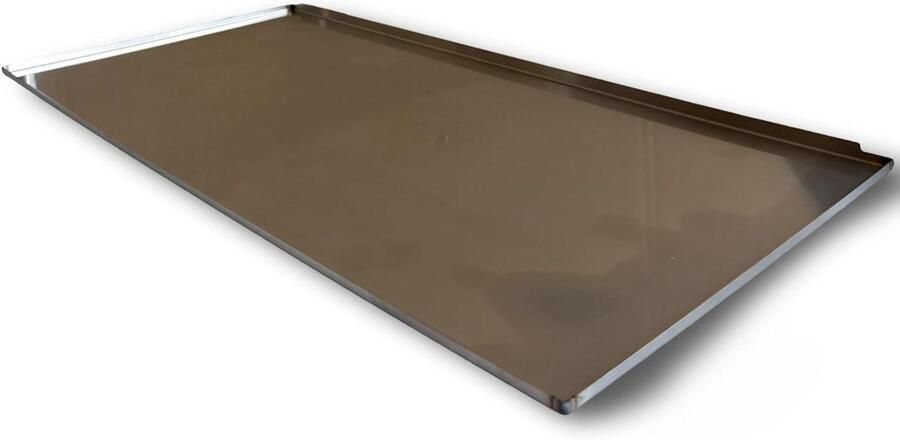 Vetopvangplaat Druppelbak Roestvrijstaal Barbecue Onderhoud Premium Kwaliteit Duitsland 55 x 27.5 cm Zilverkleurig