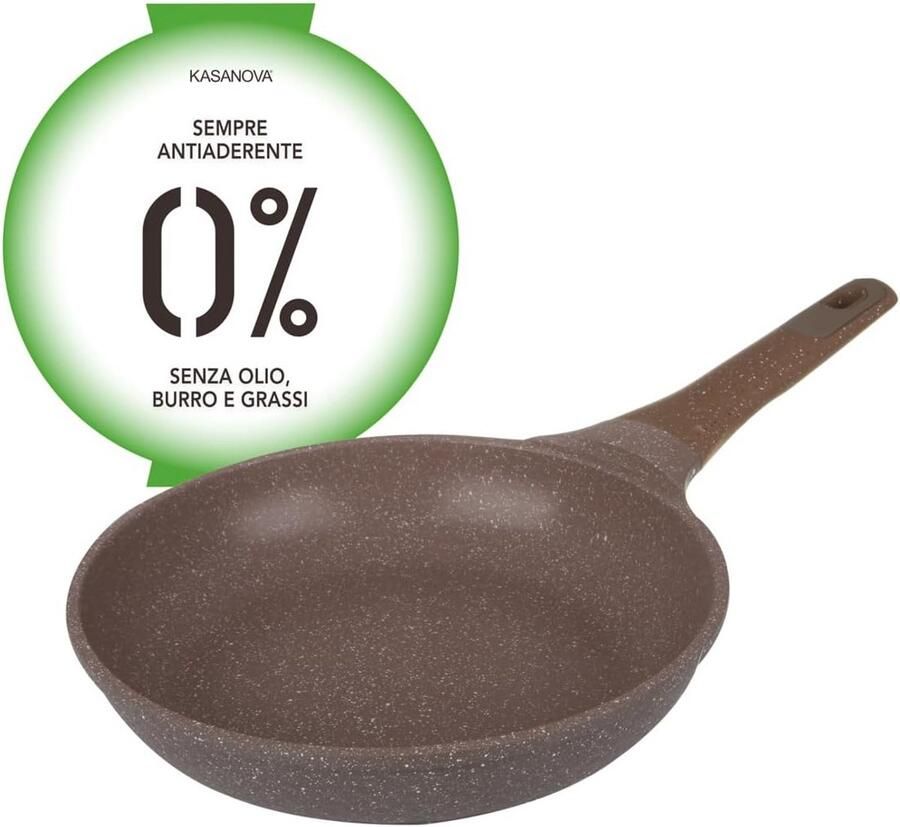 Vette Koekenpan Gezond Koken Geen Olie Nodig cm24 Zwart
