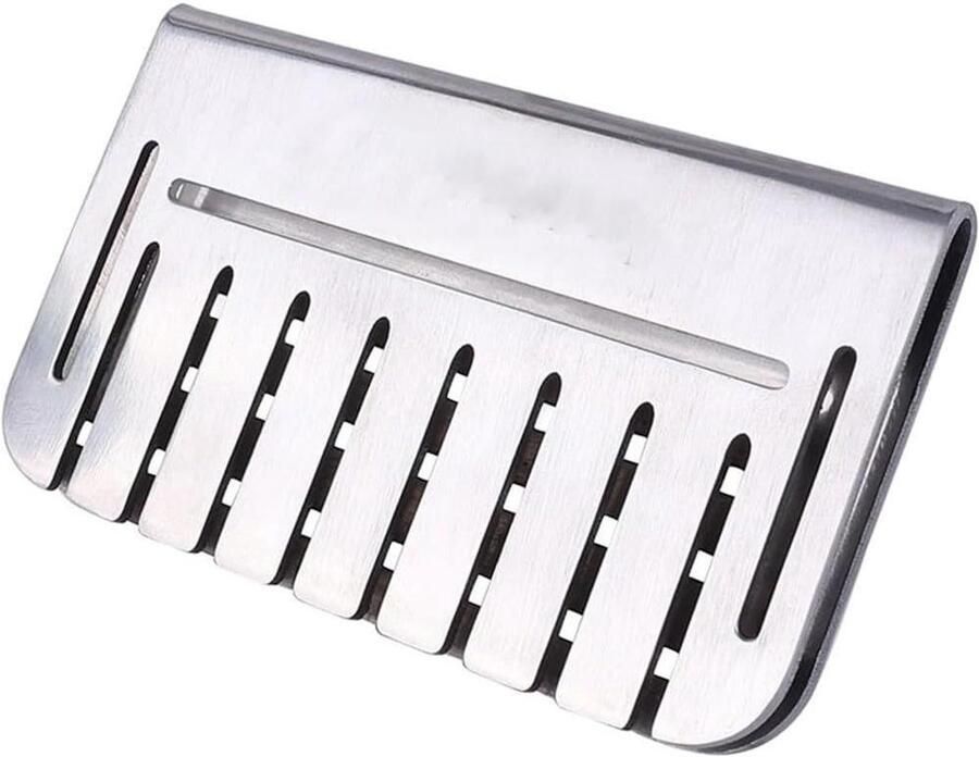 Vetvanger Afdekking Bakplaat Scherm Schoon Koken Dubbelzijdig Mesh 10 x 6 cm Zilver