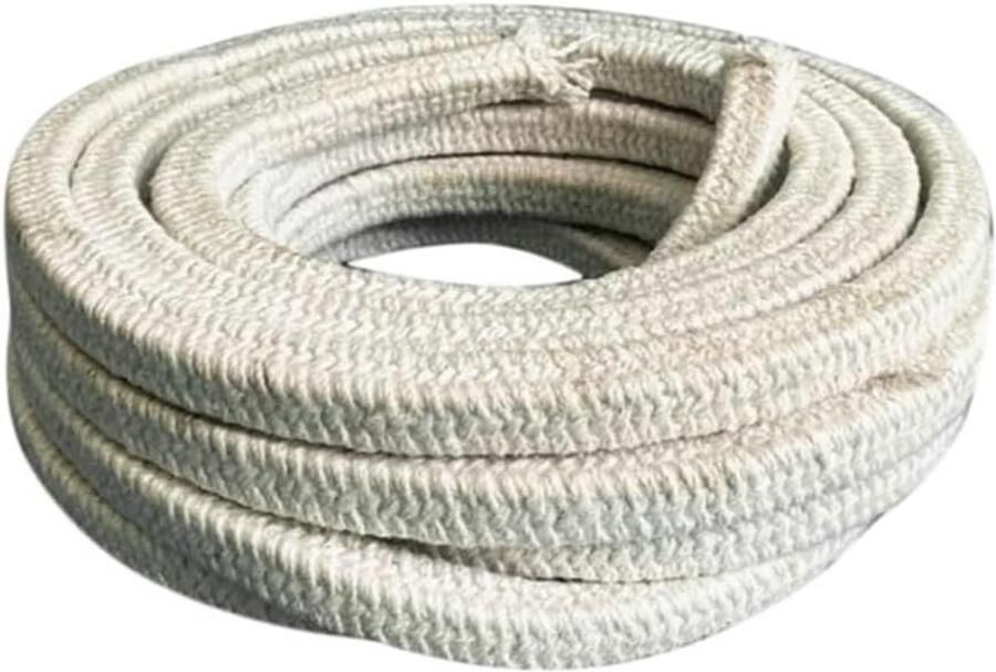 Vezelkoord Afdichting Gevlochten Koord Oven Afdichting Hittebestendig Materiaal 14mm x 1m Wit
