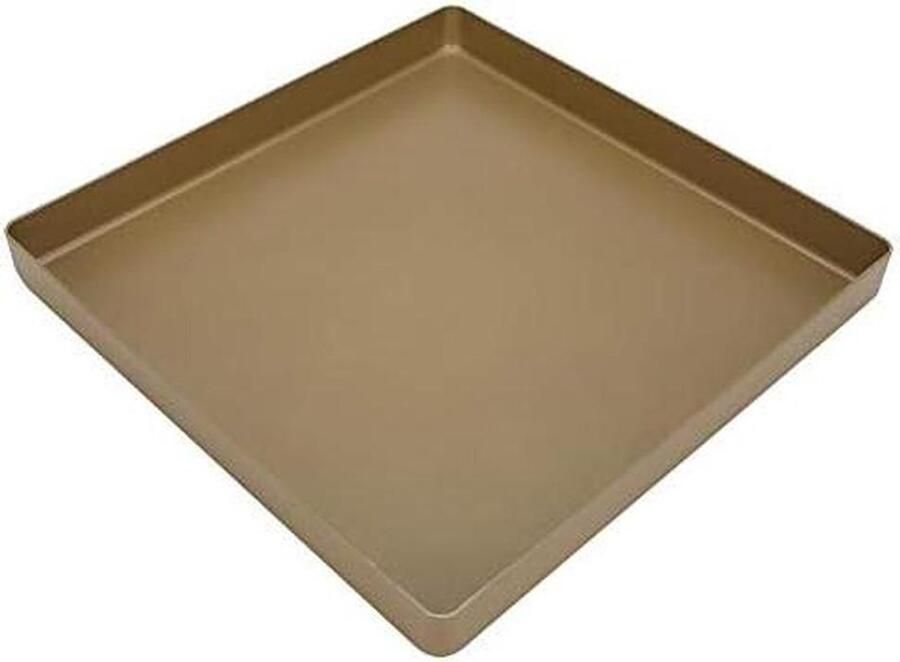 Vierkante Bakplaat Bakvorm Aluminium Koekjes Bakken Non-stick Coating 28x28x3 cm Zilverkleurig