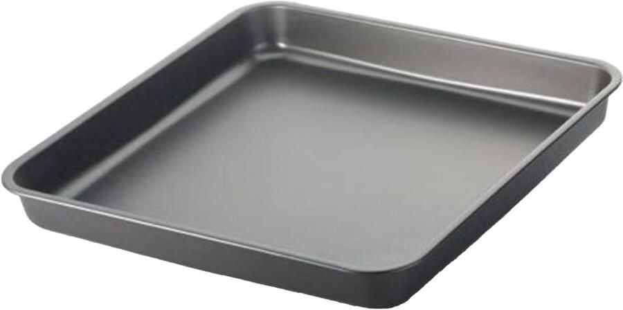 Vierkante Bakplaat Ovenschaal Bakvorm Bakken in Oven Antiaanbaklaag 30x30 cm Zwart