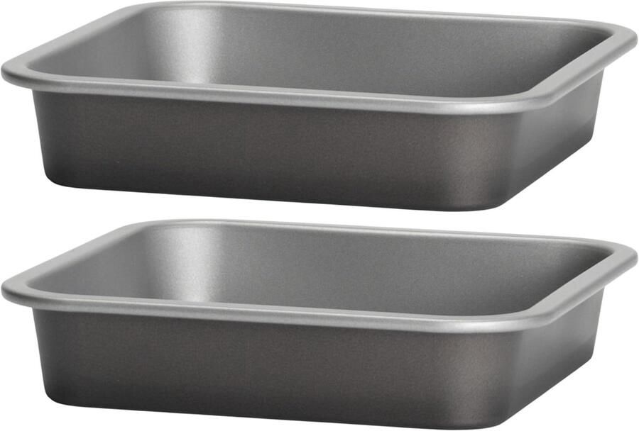 Vierkante Bakvorm Airfryer Accessoires Kleine Gebakjes Maken Set van 2 Stuks