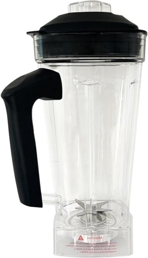Vierkante blenderkan Reserveonderdeel mixer Grote hoeveelheden mixen BPA-vrij materiaal 2 liter inhoud Transparant