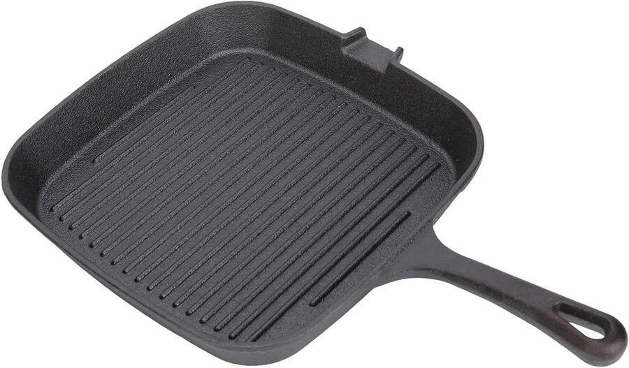Vierkante Grillpan Koekenpan Binnen en buiten koken Anti-aanbaklaag Niet gespecificeerd Zwart