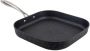 Vierkante Grillpan Koekenpan Lekker Koken Verbeterde Anti-aanbaklaag 28 cm Zwart - Thumbnail 1