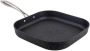 Vierkante Grillpan Koekenpan Lekker Koken Verbeterde Anti-aanbaklaag 28 cm Zwart - Thumbnail 2