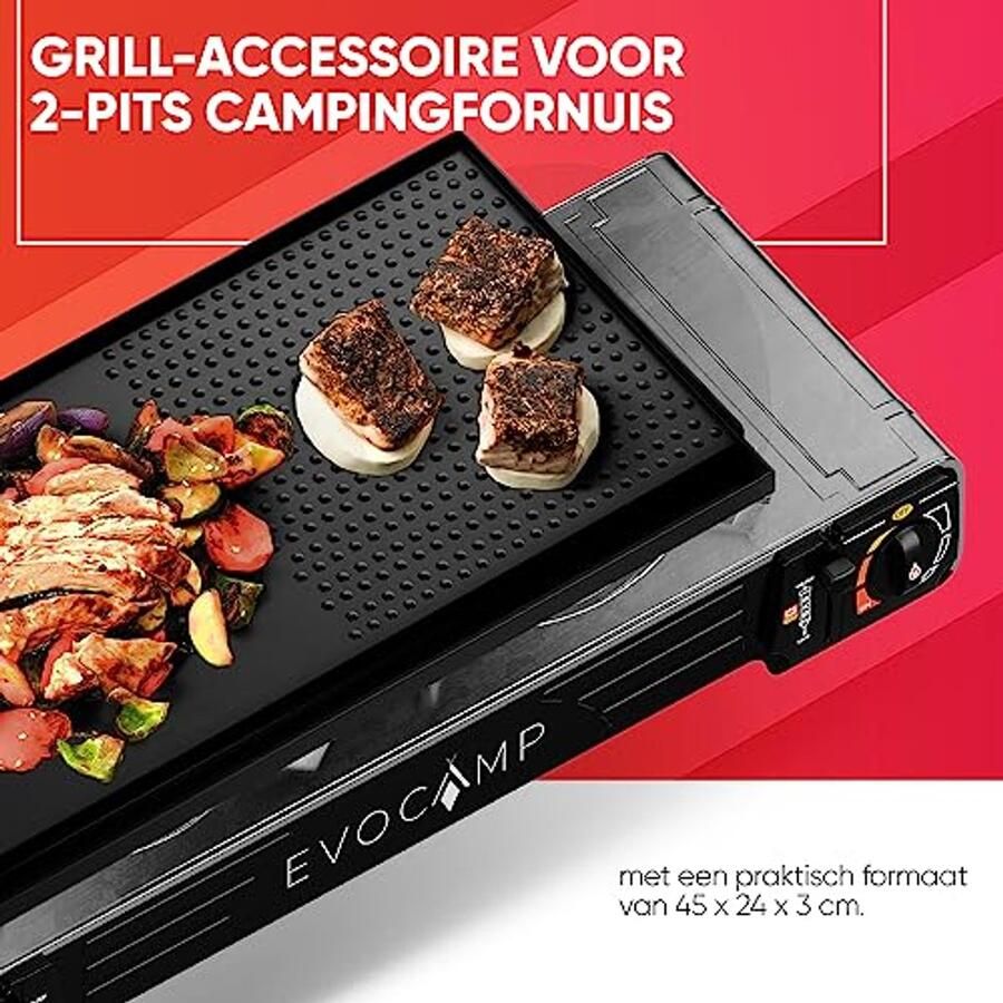 Vierkante grillplaat voor gasfornuis Ideaal voor BBQ en camping