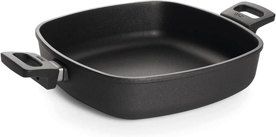 Vierkante Koekenpan 28x28 cm met Afneembare Steel voor Inductie