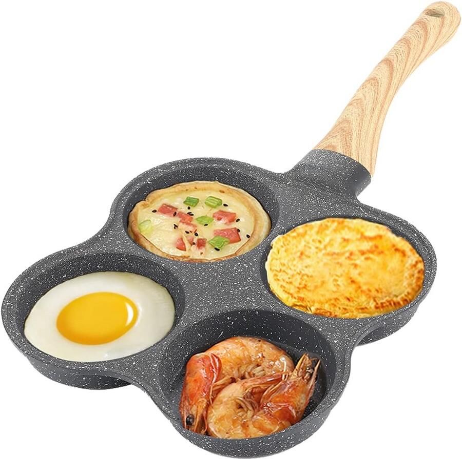 Vierkante Koekenpan met Antiaanbaklaag voor Ontbijt Omelet en Pannenkoeken