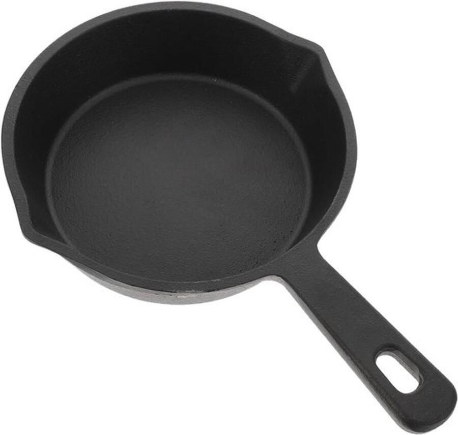 Vierkante Koekenpan Omeletpan Grillpan Lekkere Maaltijden Maken Gietijzer Anti-aanbak 22x15.5x3 cm Zwart