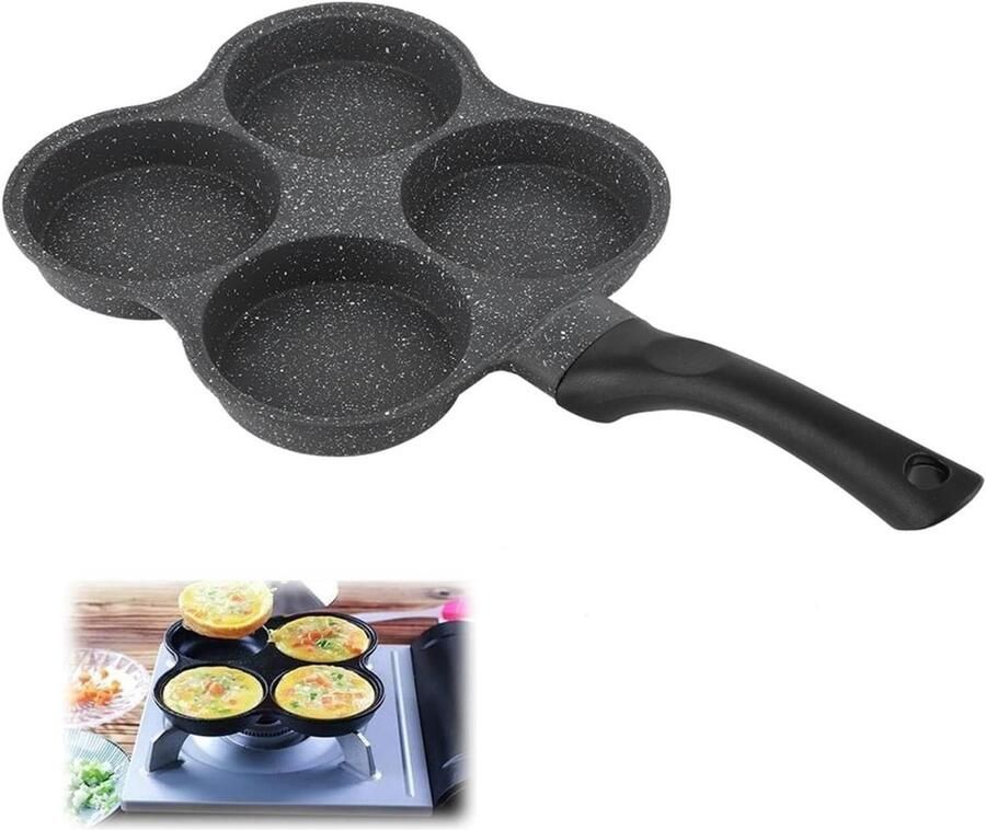 Vierkante Koekenpan Omeletpan Ontbijt Bakken Antiaanbaklaag 36.5x19.5cm