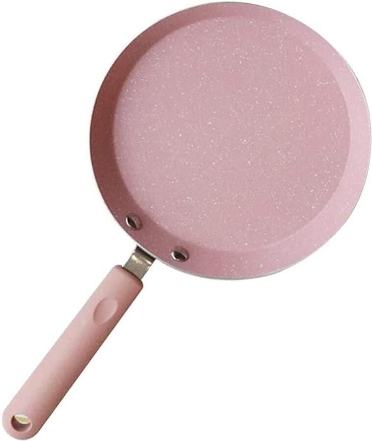 Vierkante Koekenpan Omeletpan Pannenkoekenpan Maaltijden Bereiden Aluminiumlegering Constructie 10 inch Roze