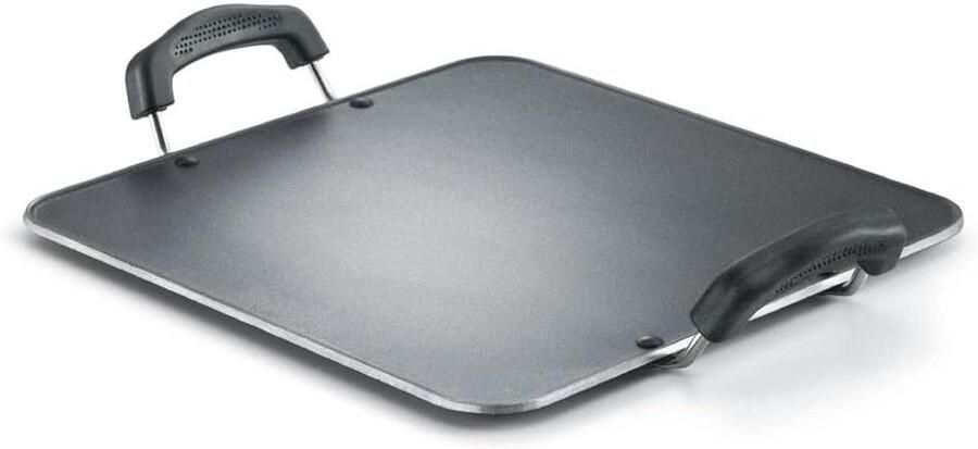 Vierkante Koekenpan Tawa Pan Pannenkoeken Bakken Residuvrije Antiaanbaklaag 30 cm Zwart