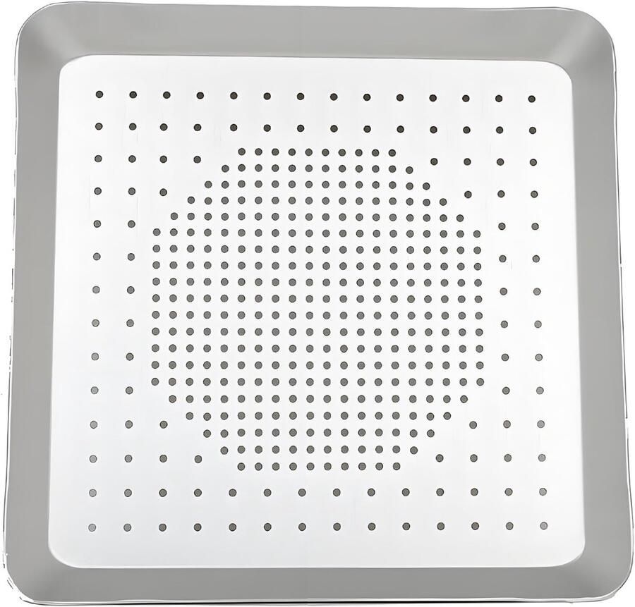 Vierkante Pizza Pan Bakplaat Oven Professioneel Bakken Gelijkmatige Warmteverdeling 30x27 cm Zilver