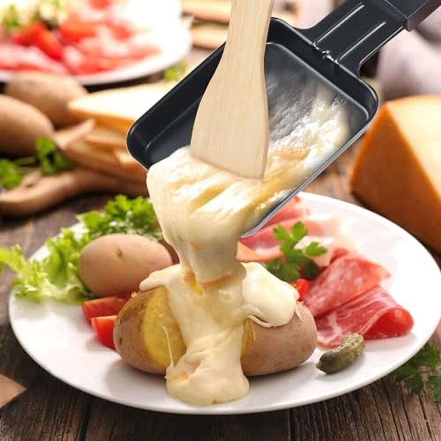 Vierkante Raclette Pannen voor 8 Personen