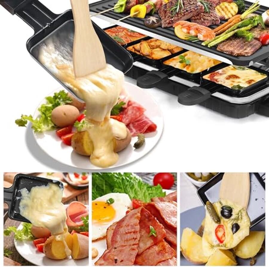 Vierkante Raclette Pannen voor 8 Personen - Foto 2