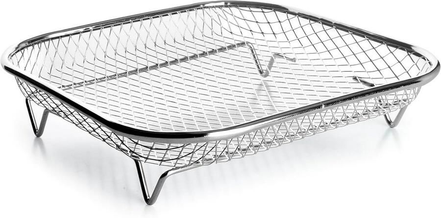 Vierkante RVS Luchtfrituurmand voor Airfryer 19 5 cm