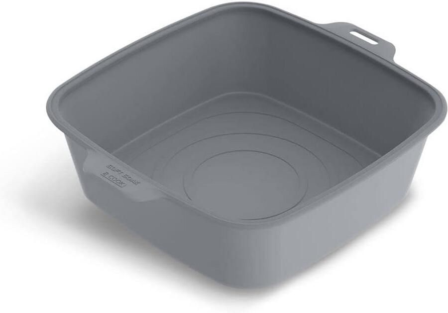 Vierkante Siliconen Inweekbak voor Grillplaten Flexibele Reinigingskom